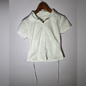 Hollister curvy-short sleeved pleated shirt